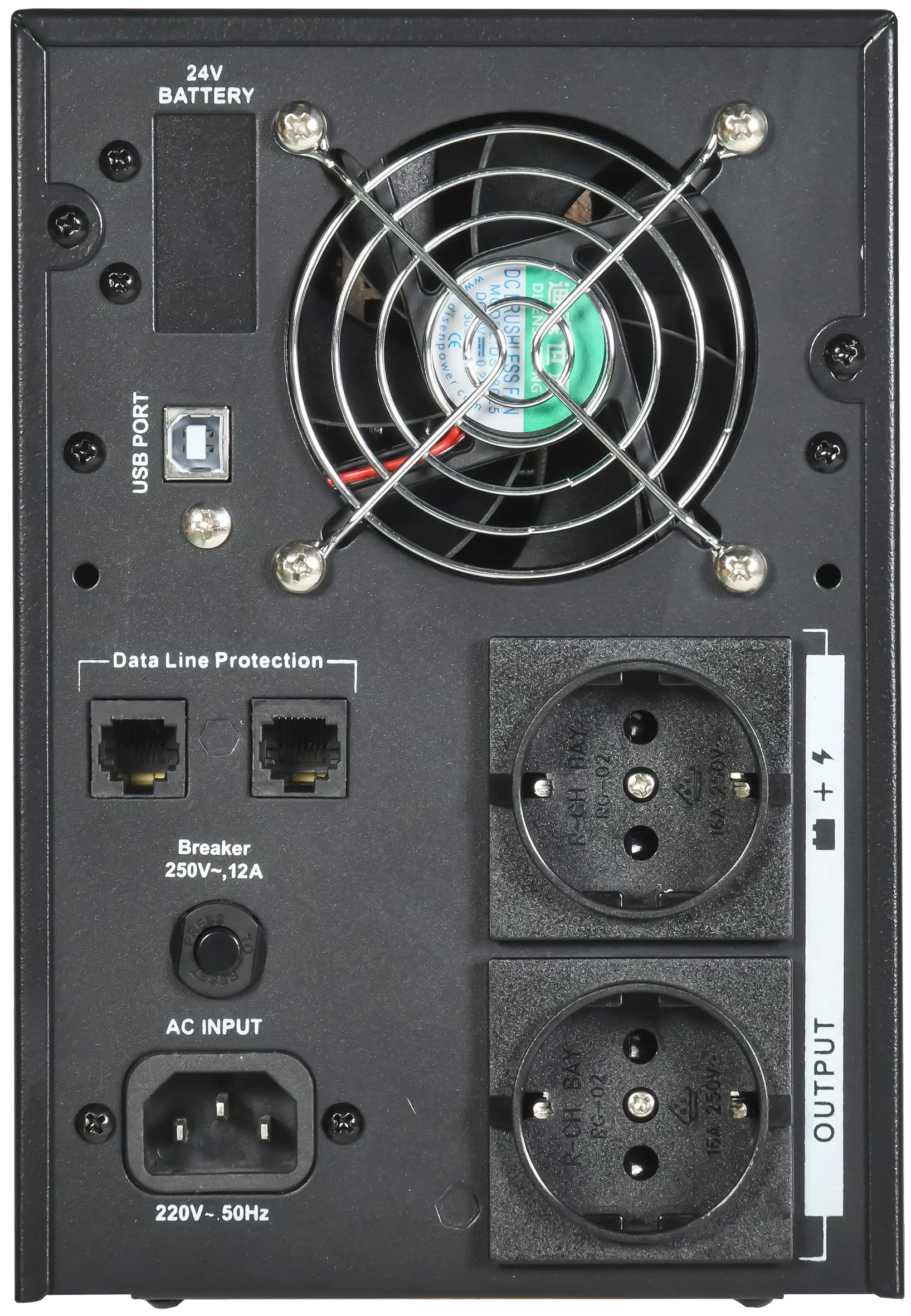 ITK ELECTRA LT ИБП однофазный линейно-интерактивный 1,5кВА/1,2кВт 2хSchuko LCD дисплей АКБ 2х7AH USB RJ45/11