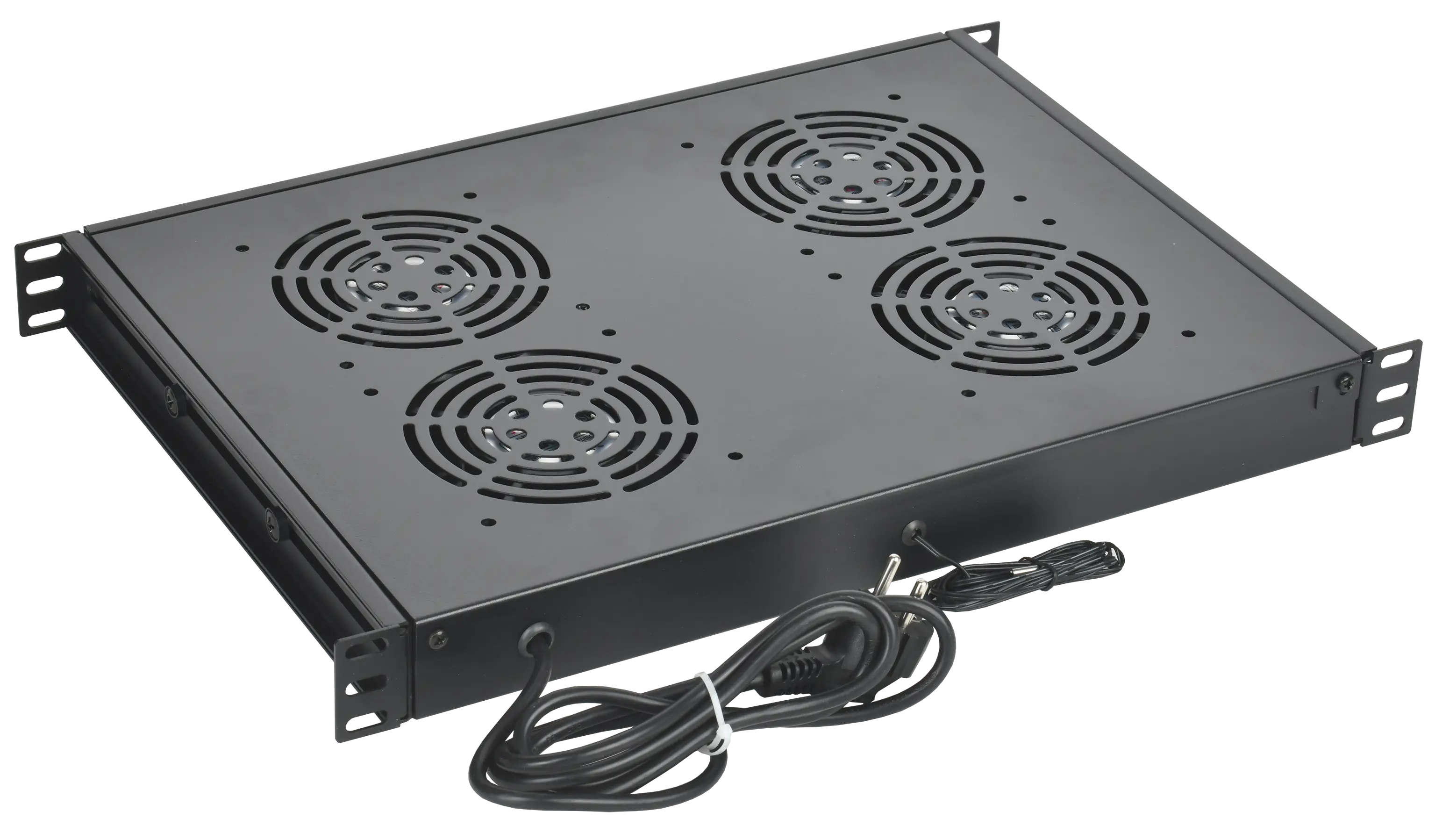 ITK 19" Модуль вентиляторный 1U с цифровым термостатом 4 вентилятора черный ITK 19" Модуль вентиляторный 1U с цифровым термостатом 4 вентилятора черный