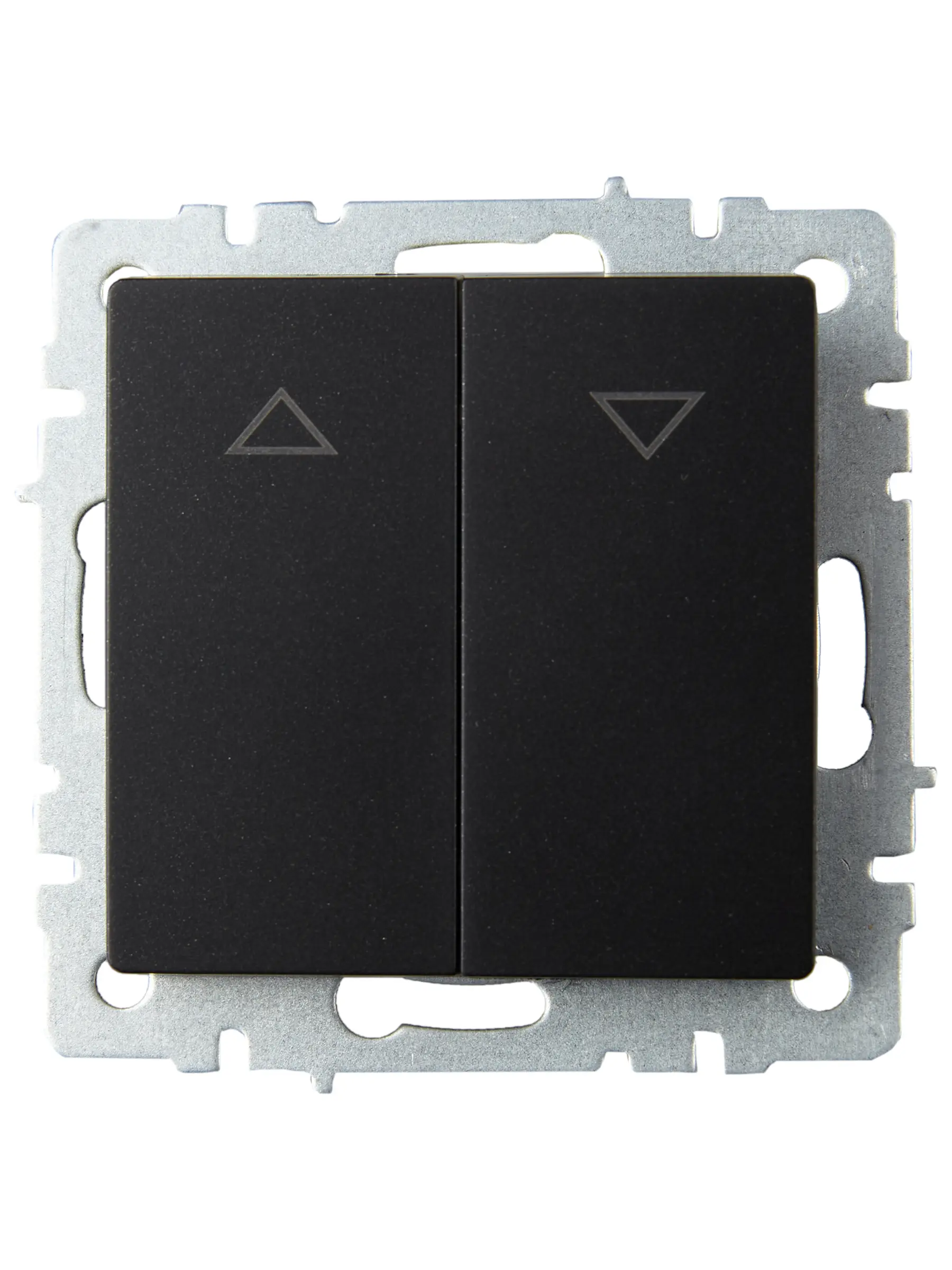 BRITE Выключатель жалюзи 10А ВС10-1-5-БрЧ черный IEK