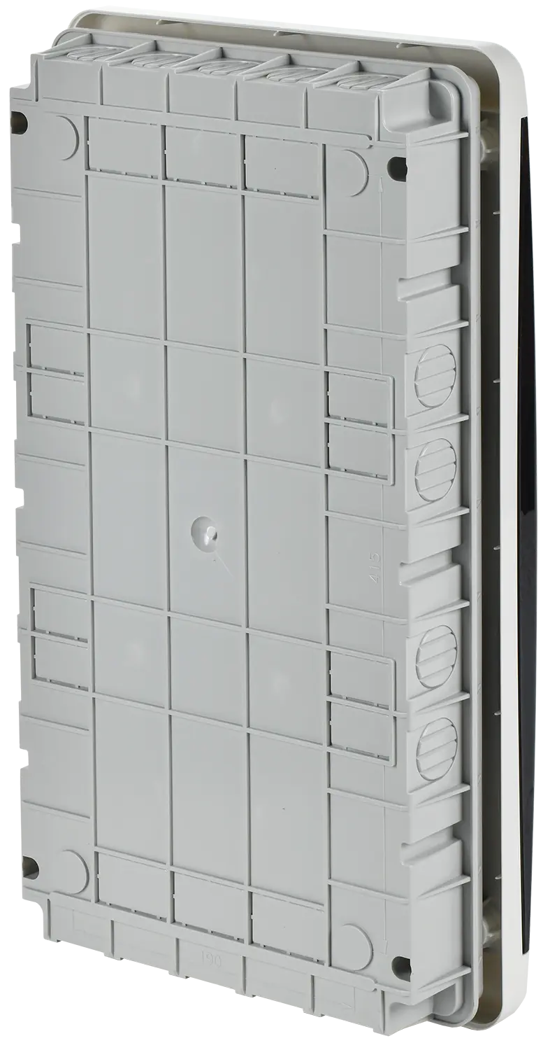 TEKFOR Корпус пластиковый ЩРВ-П-36 IP41 черная прозрачная дверь IEK
