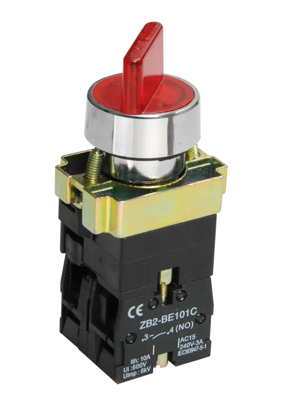 Переключатель LAY5-BK2465 2 положения красный NO+NC IEK