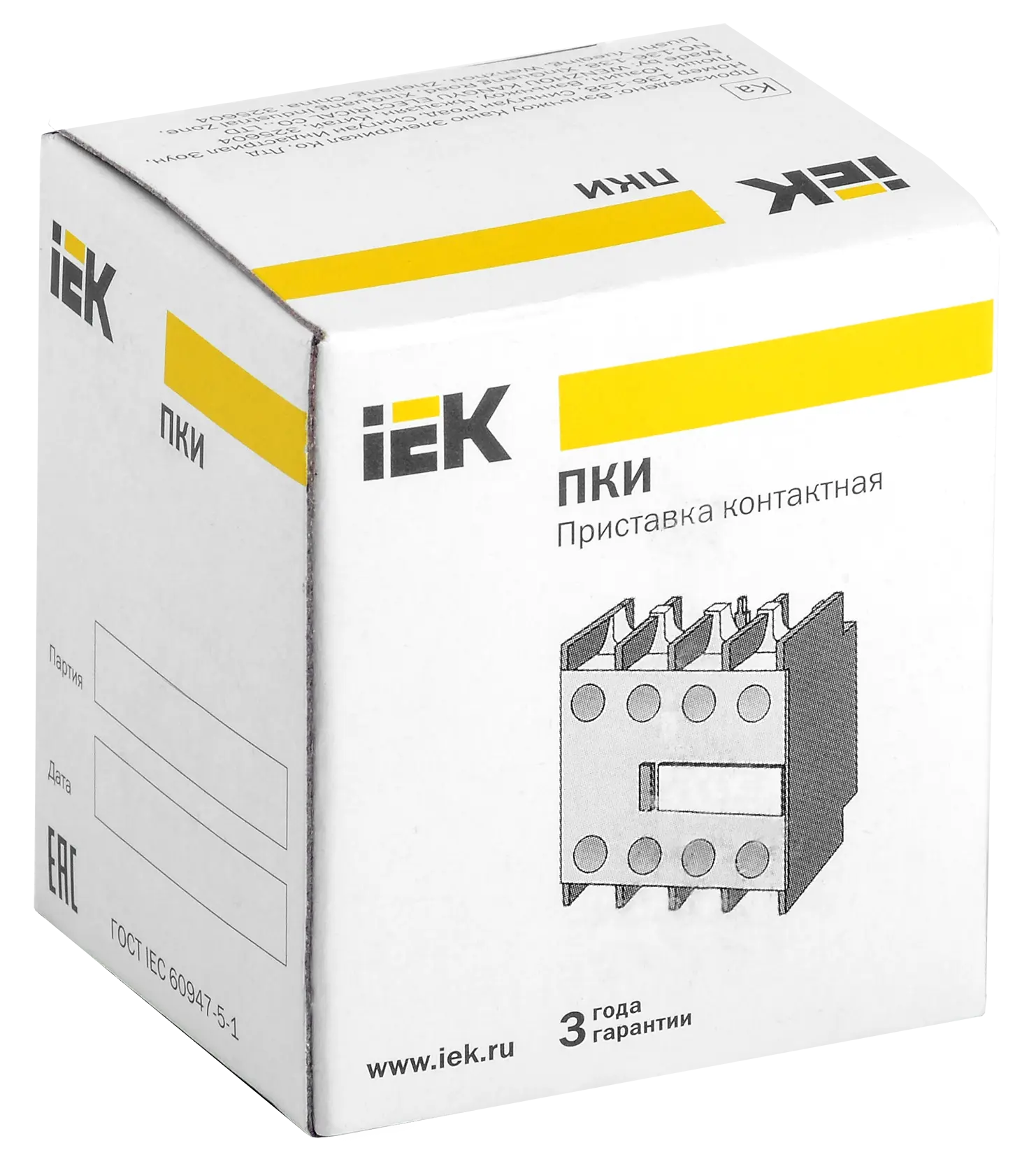 Приставка ПКИ-31 дополнительные контакты 3NO+1NC IEK