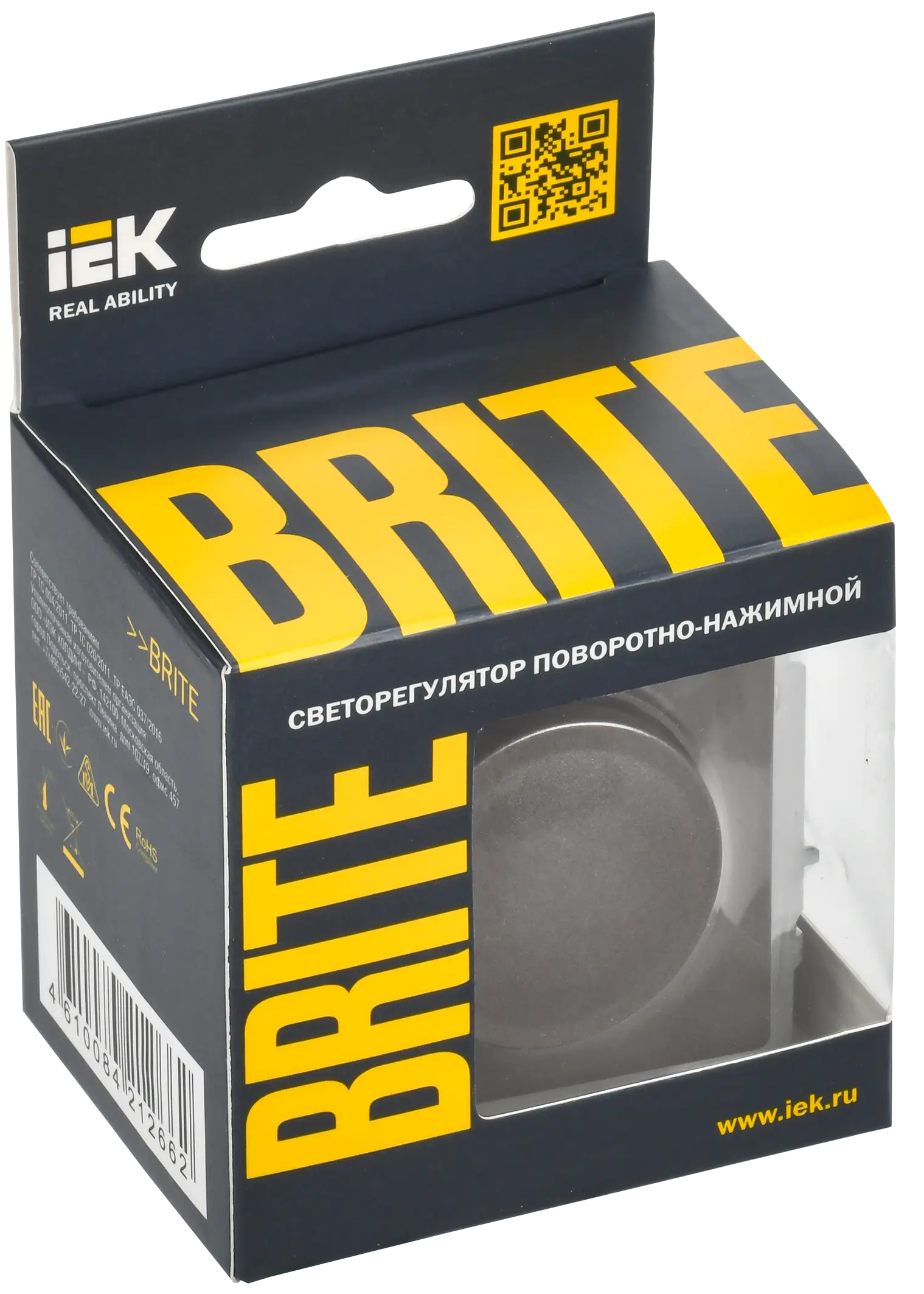 BRITE Светорегулятор поворотно-нажимной 600Вт СС10-1-0-БрТБ темная бронза IEK BRITE Светорегулятор поворотно-нажимной 600Вт СС10-1-0-БрТБ темная бронза IEK