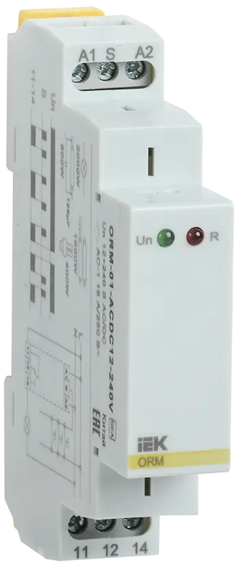 Реле импульсное ORM 1 контакт 12-240В AC/DC IEK Реле импульсное ORM 1 контакт 12-240В AC/DC IEK