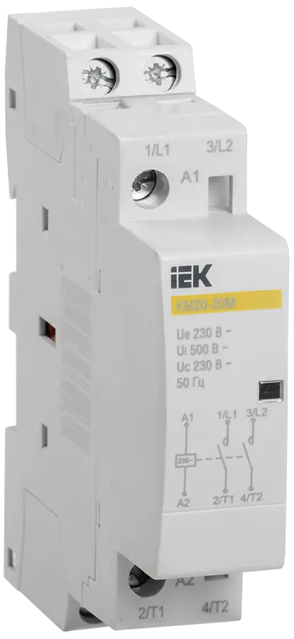 Контактор модульный КМ20-20М AC IEK
