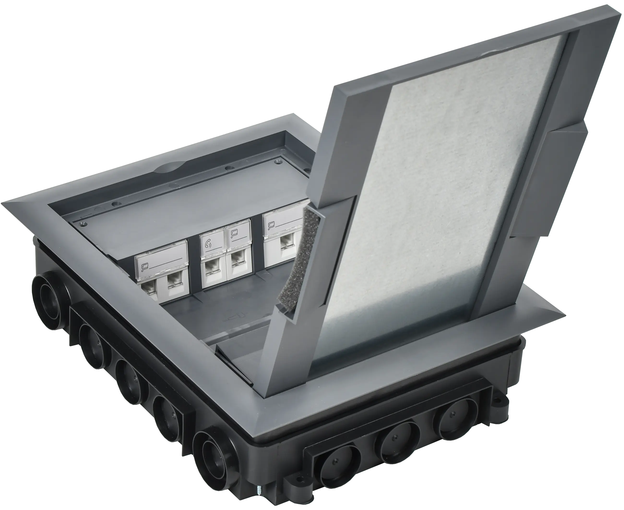 PRIMER Лючок напольный на 12 модулей ONFLOOR 12 IEK PRIMER Лючок напольный на 12 модулей ONFLOOR 12 IEK