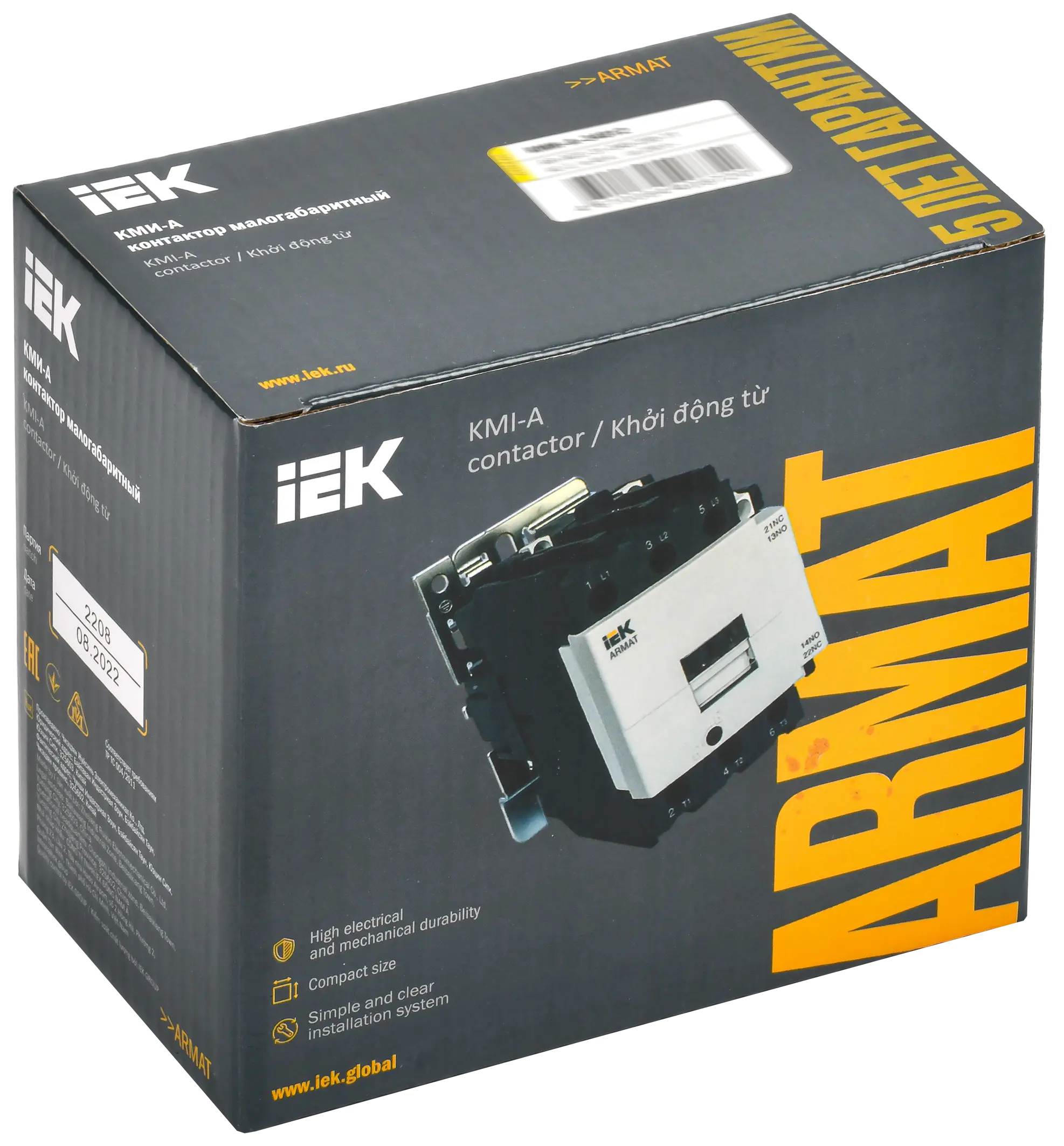 ARMAT Контактор КМИ-А-34012 LC1D 40А 230В/АС3 1NO/1NC IEK