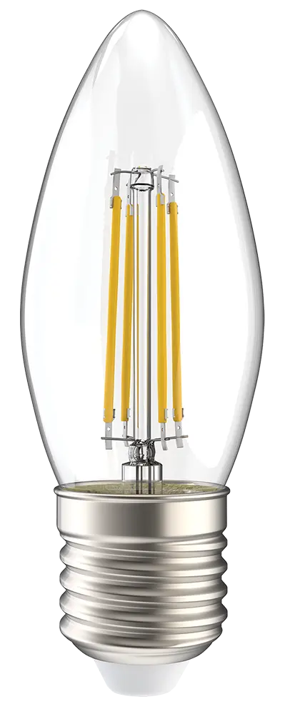 Лампа светодиодная C35 свеча прозрачная 5Вт 230В 4000К E27 серия 360° IEK Лампа светодиодная C35 свеча прозрачная 5Вт 230В 4000К E27 серия 360° IEK