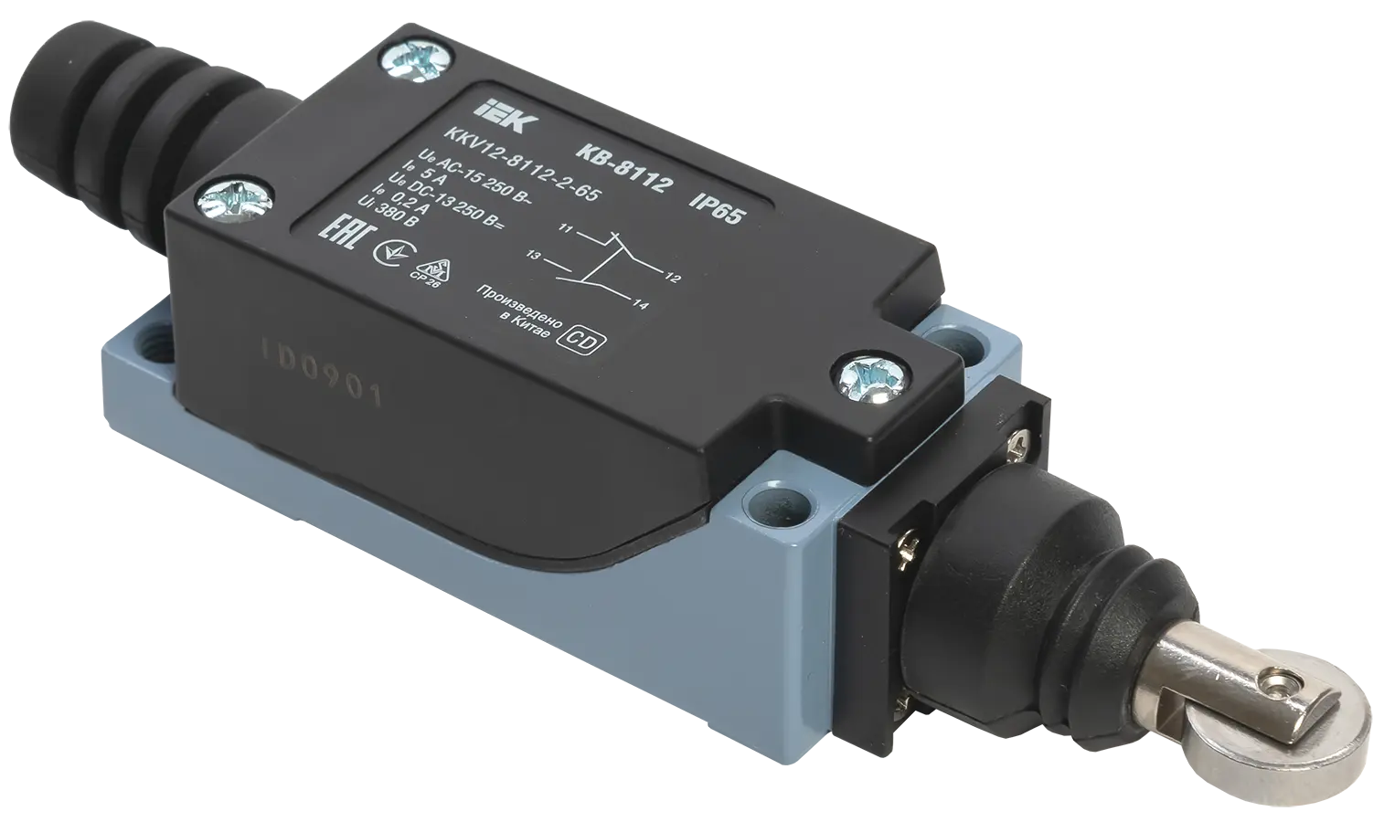 Выключатель концевой КВ-8112 толкатель с роликом IP65 IEK