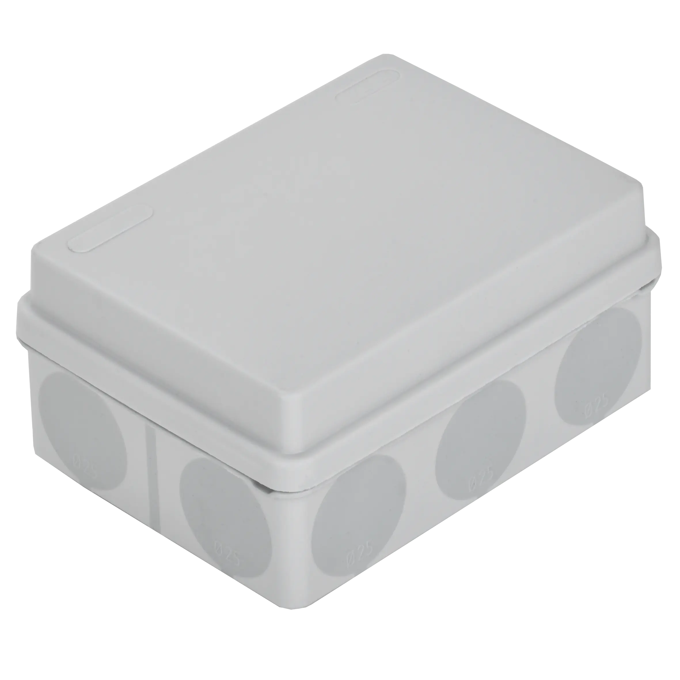 Коробка распаячная двухкомпонентная КМ42441 для открытой проводки безгалогенная (HF) 150х110х70мм IP67 10 вводов серая IEK