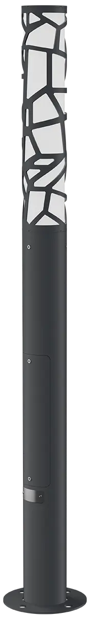 Светильник L-park PILLAR 0,8/20/С/840/03/PKII-71/220AC IP66 VP RAL9005 Муар LEDEL