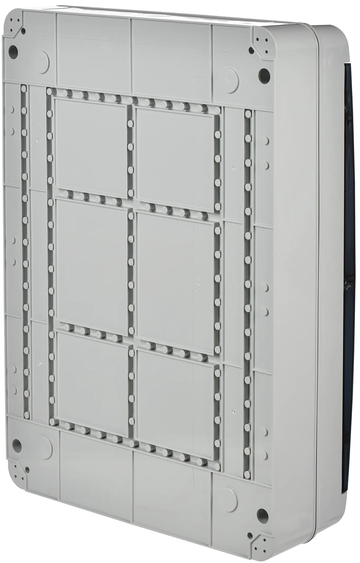 TEKFOR Корпус пластиковый КМПн-54 IP65 черная прозрачная дверь IEK