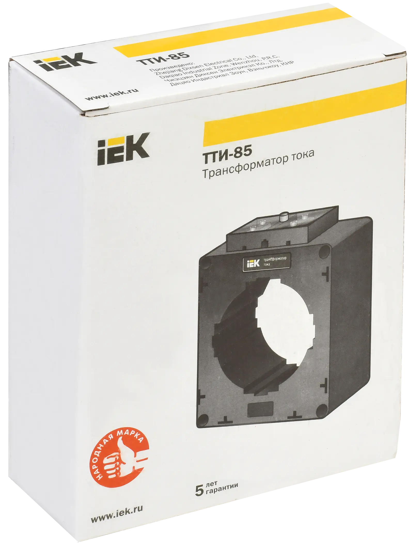 Трансформатор тока ТТИ-85 1000/5А 15ВА 0,5 IEK