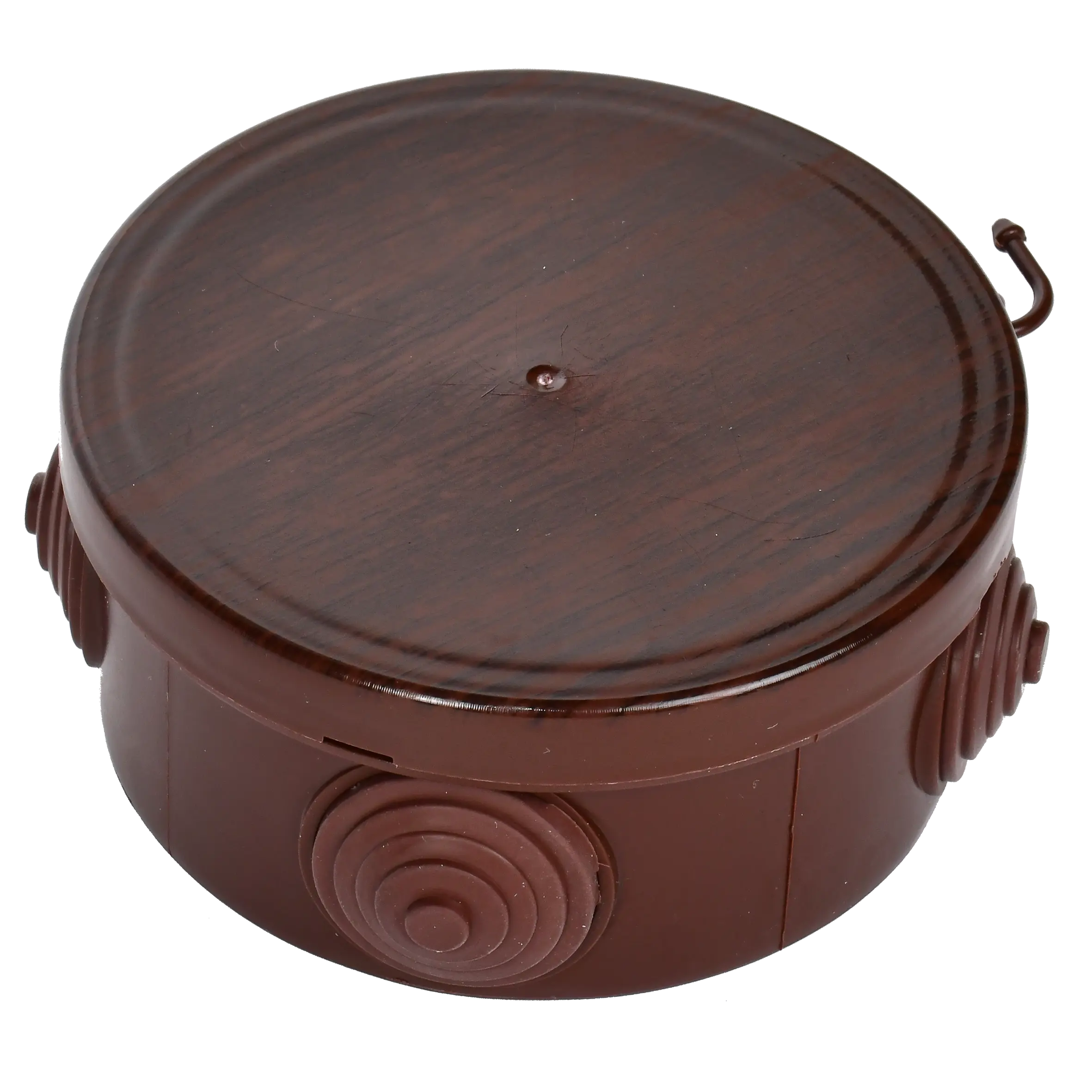 Коробка распаячная КМ для открытой проводки D=85х40мм IP54 4 гермоввода дуб IEK Коробка распаячная КМ для открытой проводки D=85х40мм IP54 4 гермоввода дуб IEK