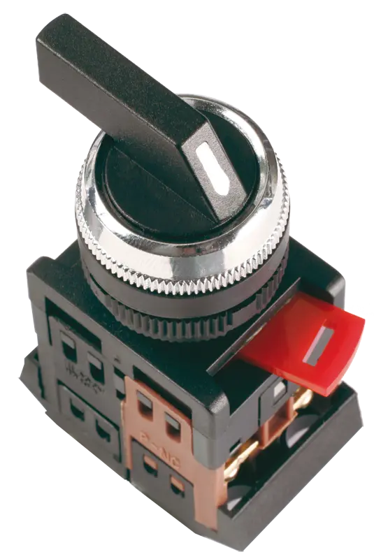 Переключатель АLСLR-22 черный 3 положения I-O-II 1з+1р IEK