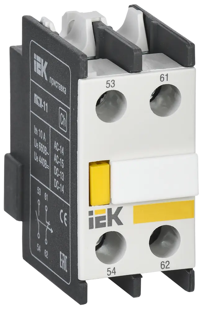 Приставка ПКИ-11 дополнительные контакты 1NO+1NC IEK
