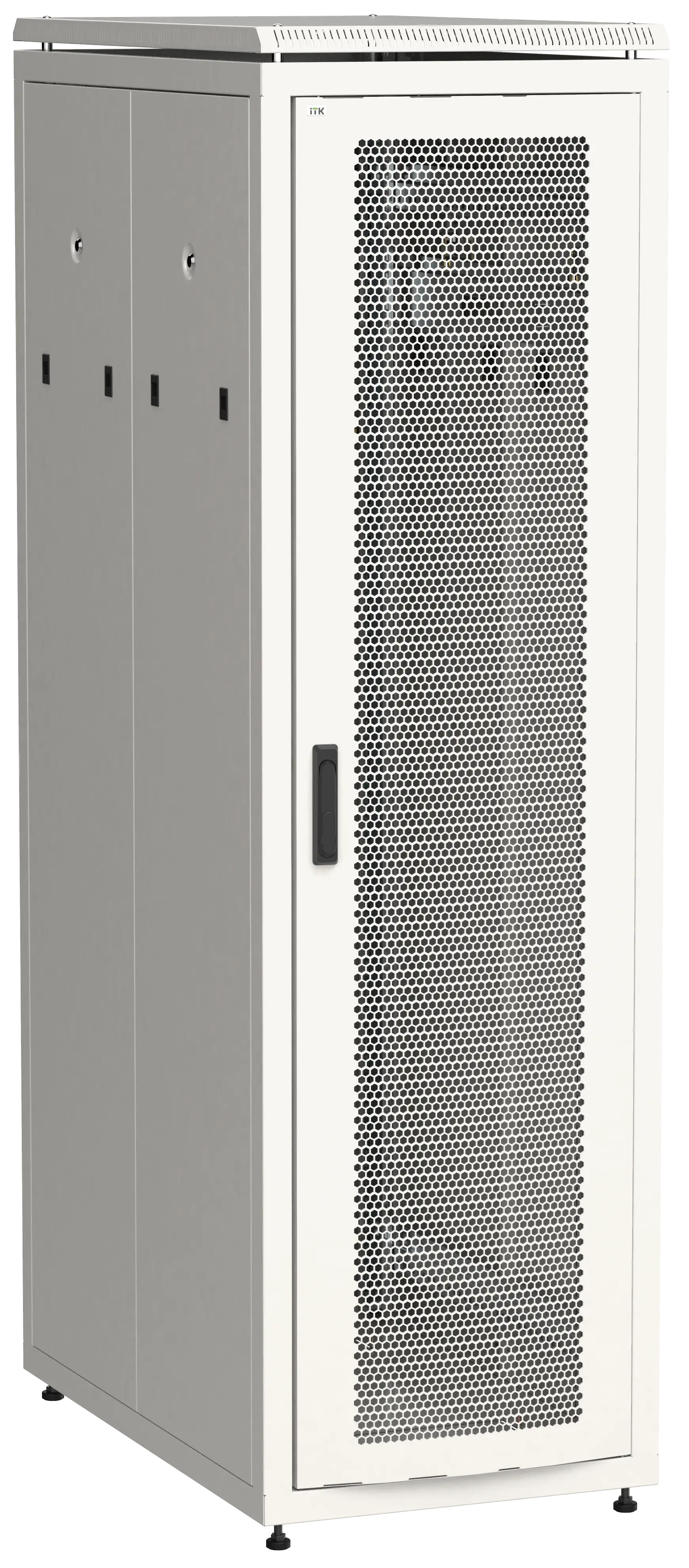 ITK LINEA N Шкаф напольный сетевой 19" 38U 800х1000мм перфорированная передняя дверь задняя перфорированная серый