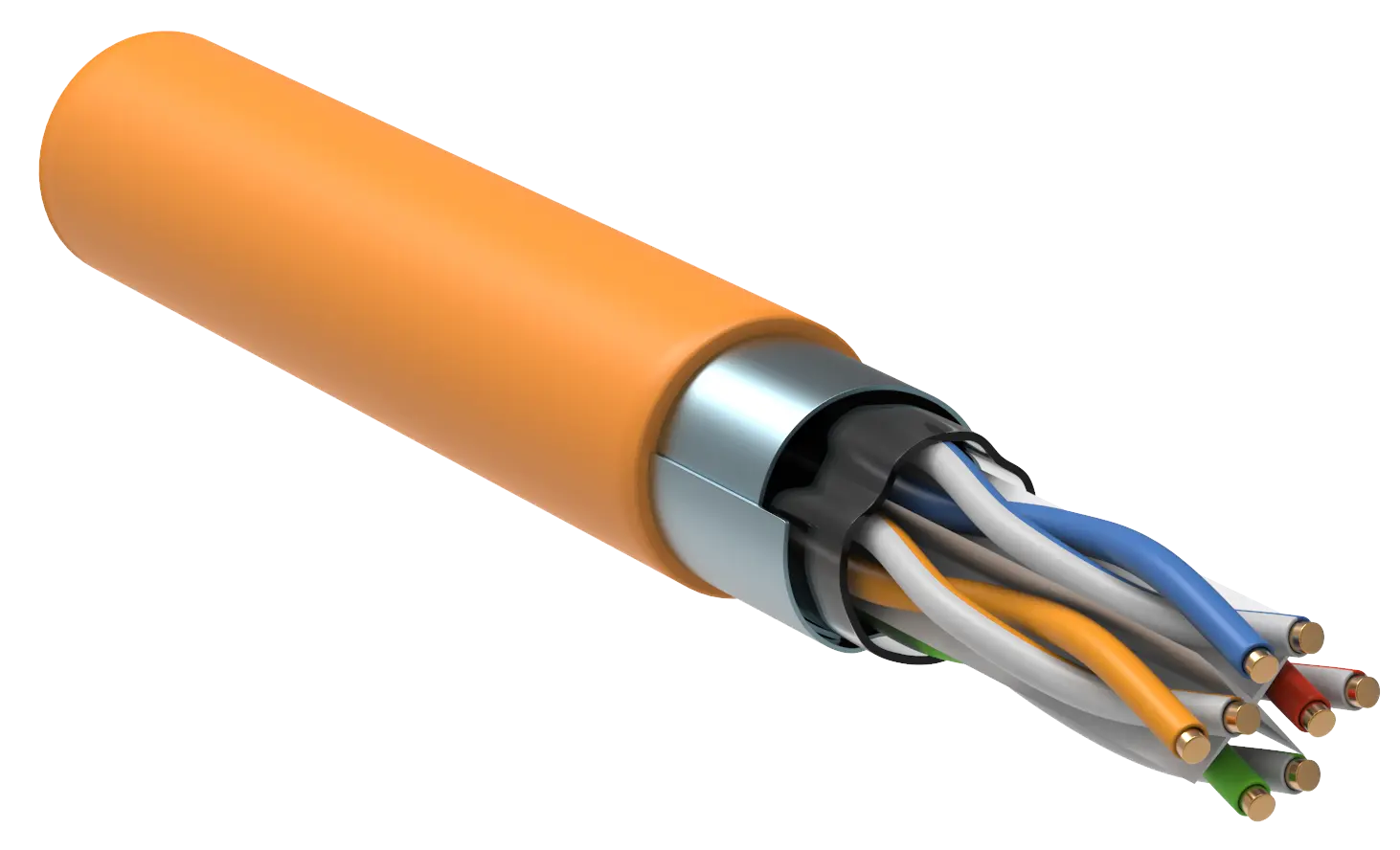 ITK Витая пара F/UTP кат.6 4x2х23AWG solid LSZH нг(А)-HF оранжевый (305м) ITK Витая пара F/UTP кат.6 4x2х23AWG solid LSZH нг(А)-HF оранжевый (305м)
