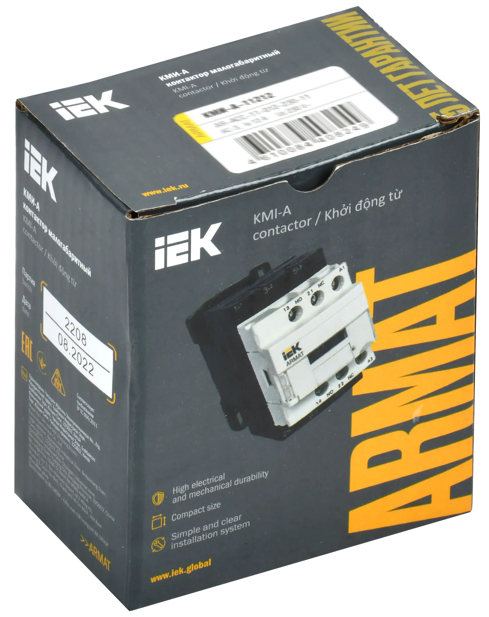 ARMAT Контактор КМИ-А-11212 LC1D 12А 24В/АС3 1NO/1NC IEK