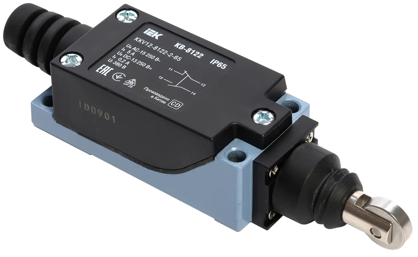 Выключатель концевой КВ-8122 ролик вертикальный нажимной IP65 IEK Выключатель концевой КВ-8122 ролик вертикальный нажимной IP65 IEK