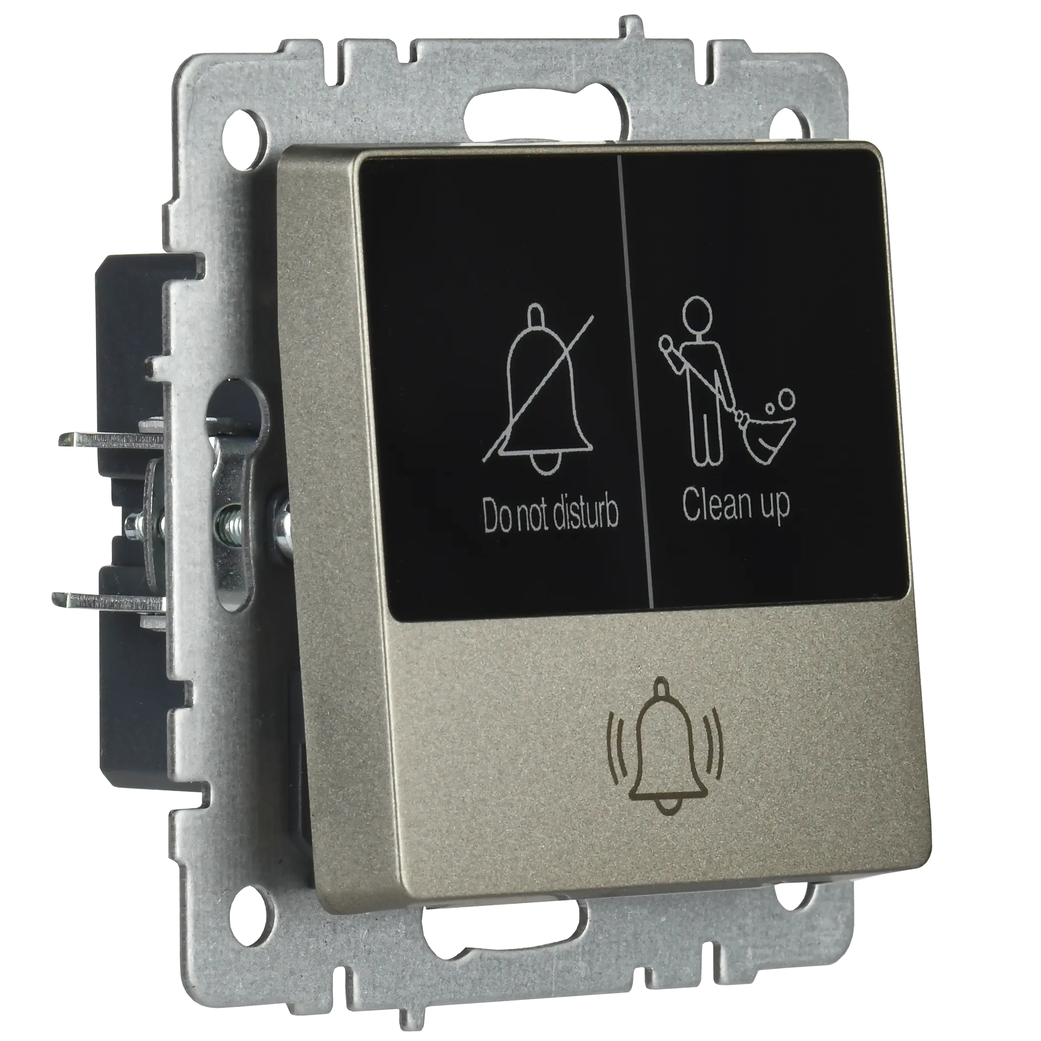 BRITE Кнопка звонка с индикацией для отелей 10А ВС10-1-9-БрШ шампань IEK