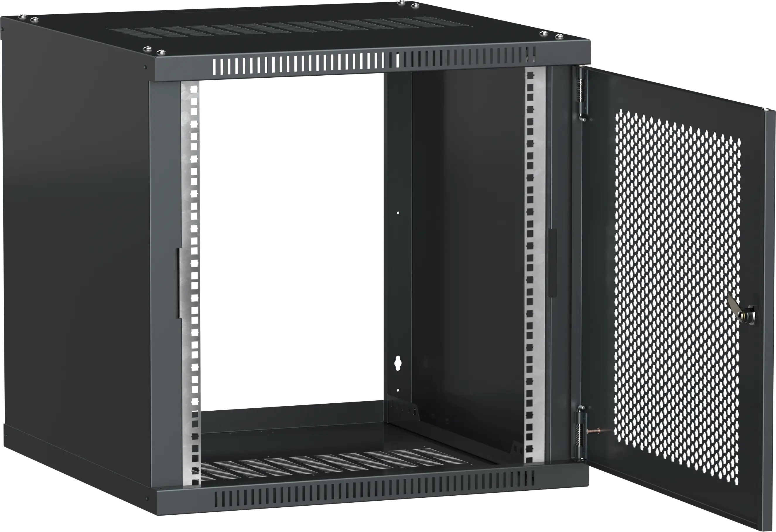 ITK Шкаф LINEA WE 6U 600х600мм дверь перфорированная черный ITK Шкаф LINEA WE 6U 600х600мм дверь перфорированная черный