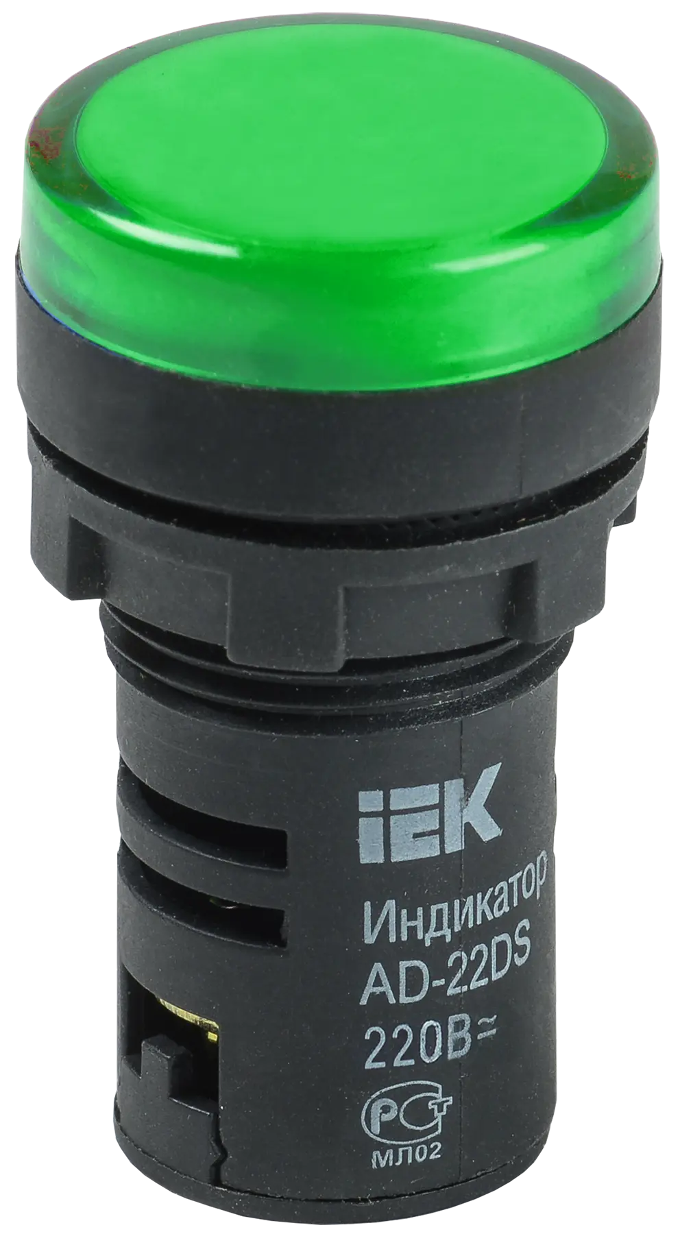 Лампа AD22DS(LED)матрица d22мм зеленый 230В IEK