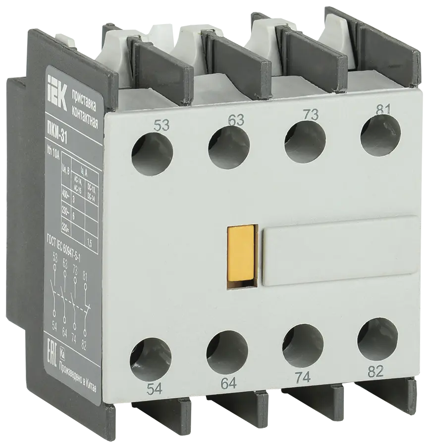 Приставка ПКИ-31 дополнительные контакты 3NO+1NC IEK