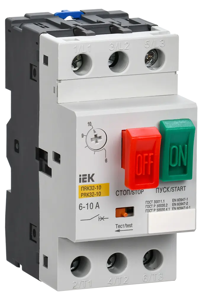 Пускатель ПРК32-10 In=10A Ir=6-10A Ue 660В IEK