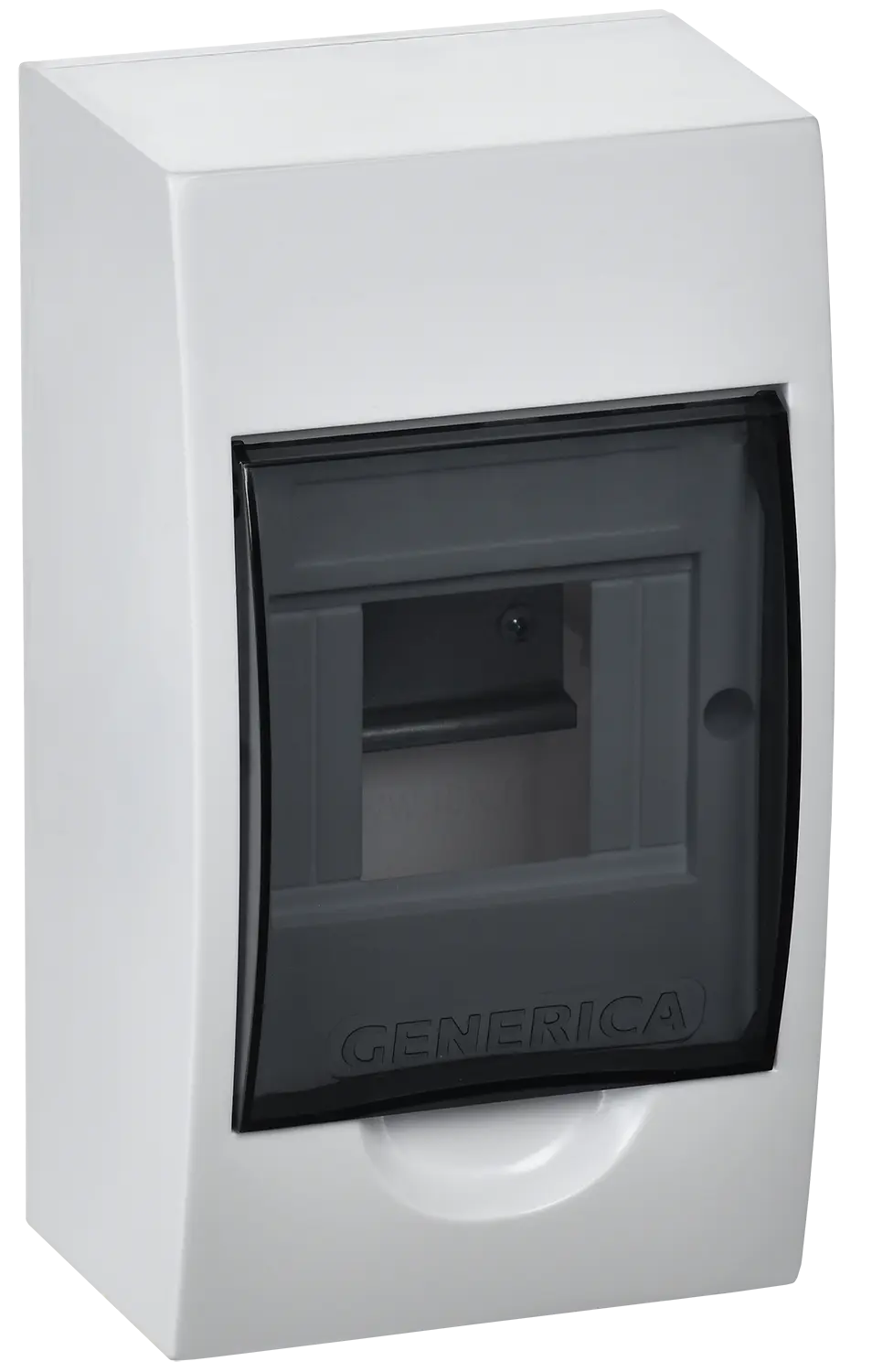 Корпус пластиковый ЩРН-П-4 черная прозрачная дверь IP41 GENERICA Корпус пластиковый ЩРН-П-4 черная прозрачная дверь IP41 GENERICA