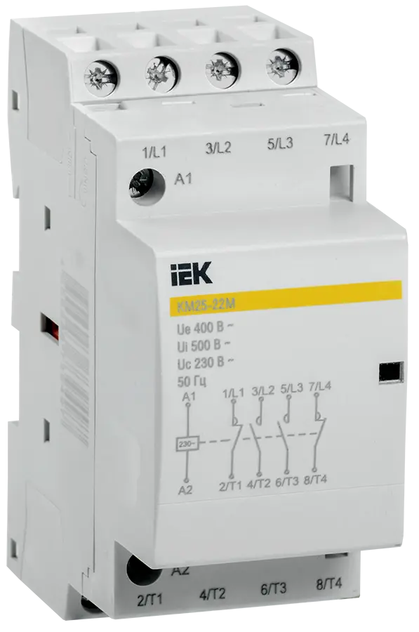 Контактор модульный КМ25-22М AC IEK