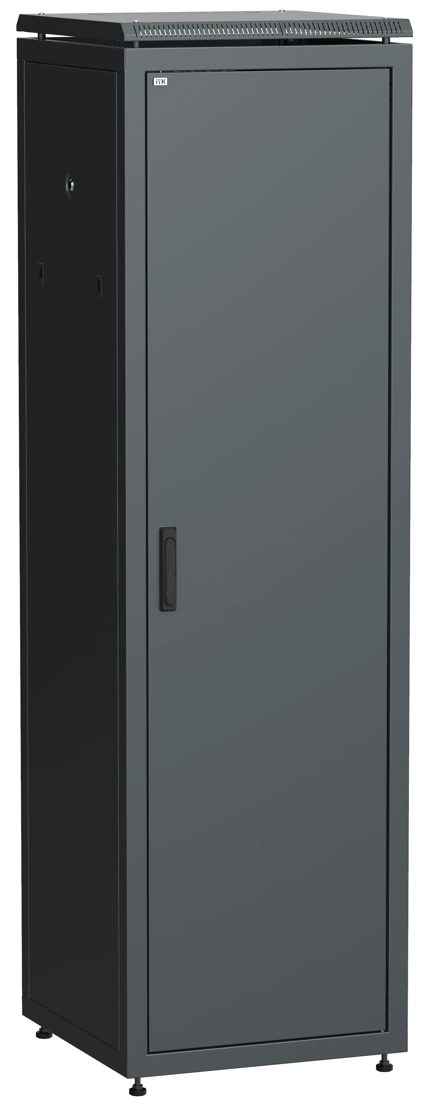 ITK LINEA N Шкаф сетевой 19" 42U 600х800мм металлическая передняя дверь черный ITK LINEA N Шкаф сетевой 19" 42U 600х800мм металлическая передняя дверь черный