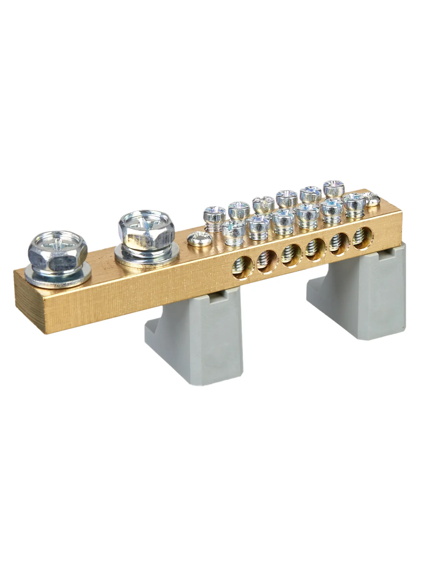 Шина N "ноль" на двух угловых изоляторах 200А ШНИ-10х18-12-L2-С IEK