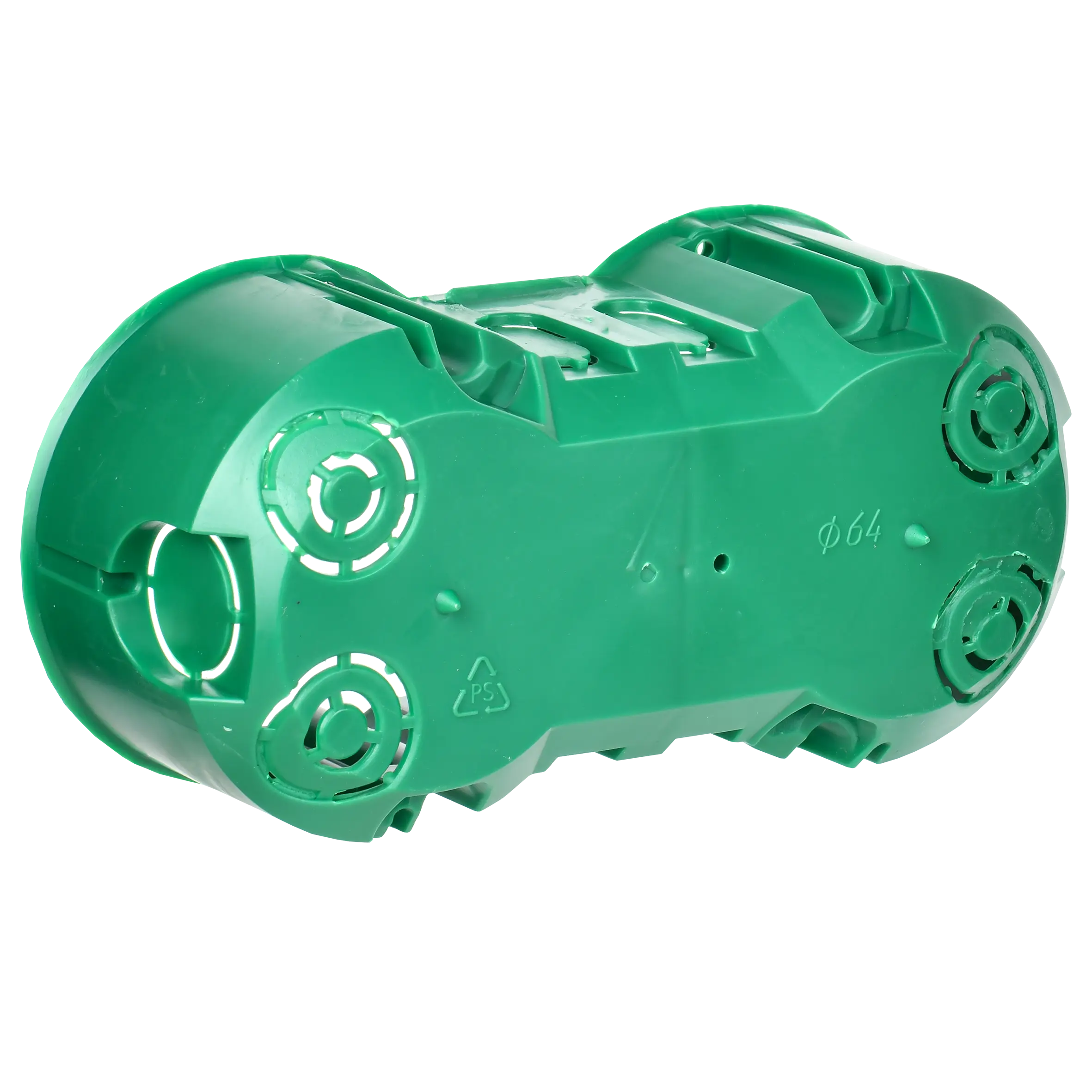 Коробка установочная КМ40023 двухместная для полых стен безгалогенная (HF) 141х70х45мм с саморезами и металлическими лапками IEK