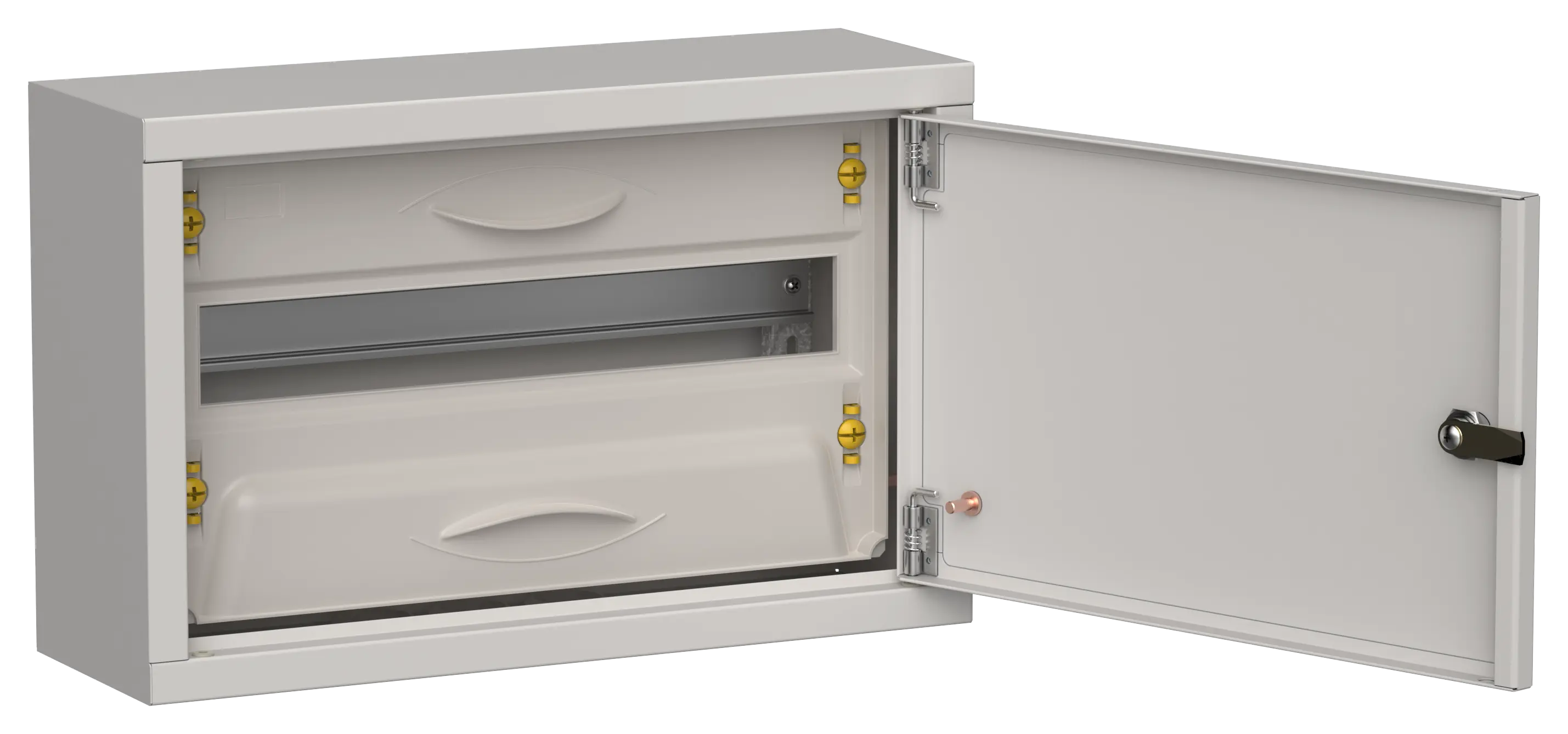 TITAN 5 Корпус металлический ЩРн-18 (1х18) 268х420х140мм IP31 серый (одна дверь) IEK TITAN 5 Корпус металлический ЩРн-18 (1х18) 268х420х140мм IP31 серый (одна дверь) IEK