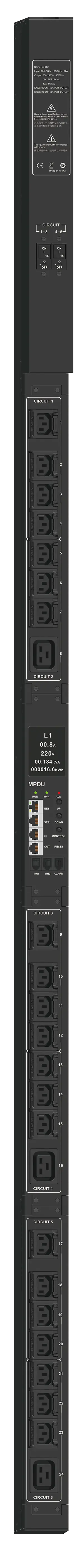ITK ADMIN PDU с мониторингом PV1212 1Ф 32А 21С13 3С19 кабель 3м IEC60309 ITK ADMIN PDU с мониторингом PV1212 1Ф 32А 21С13 3С19 кабель 3м IEC60309