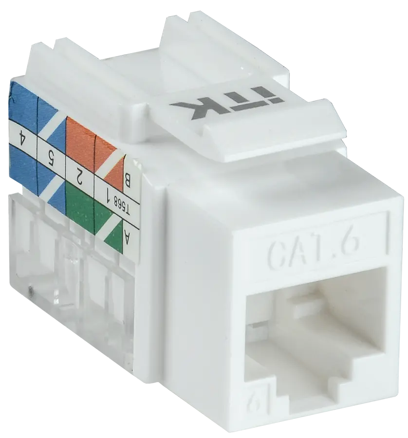 ITK Модуль Keystone Jack категория 6 UTP 110 IDC 90 градусов ITK Модуль Keystone Jack категория 6 UTP 110 IDC 90 градусов