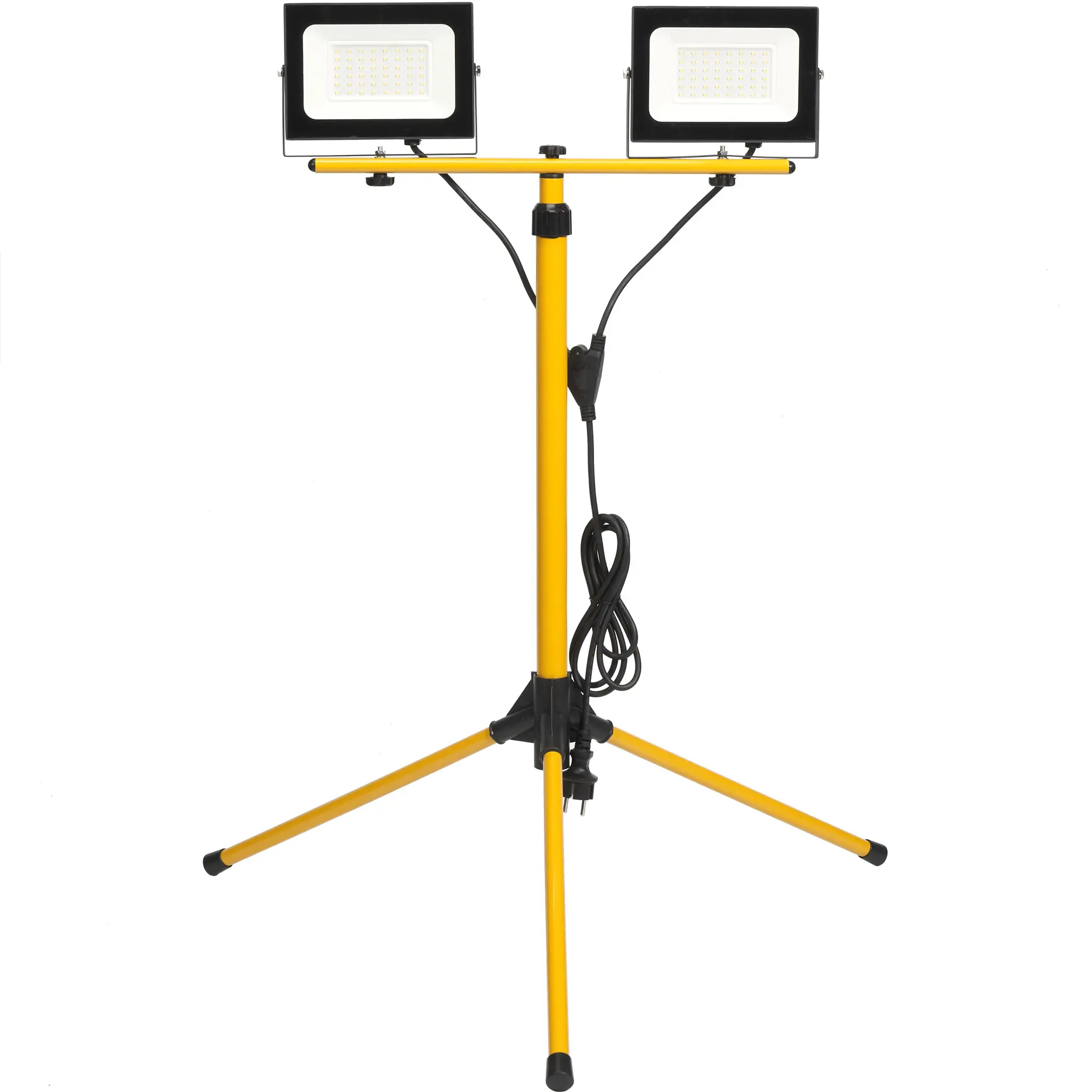 Прожектор светодиодный СДО 06-2x50Ш штатив 6500К IP65 черный IEK