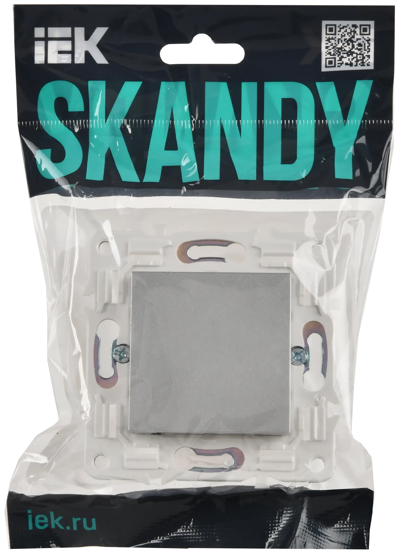 SKANDY Заглушка с суппортом SK-C01S серебряный IEK