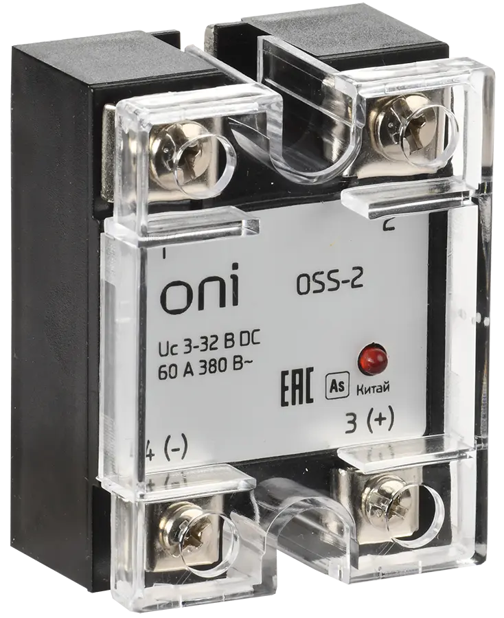 Реле твердотельное OSS-2 60А 380В AC 3-32В DC ONI