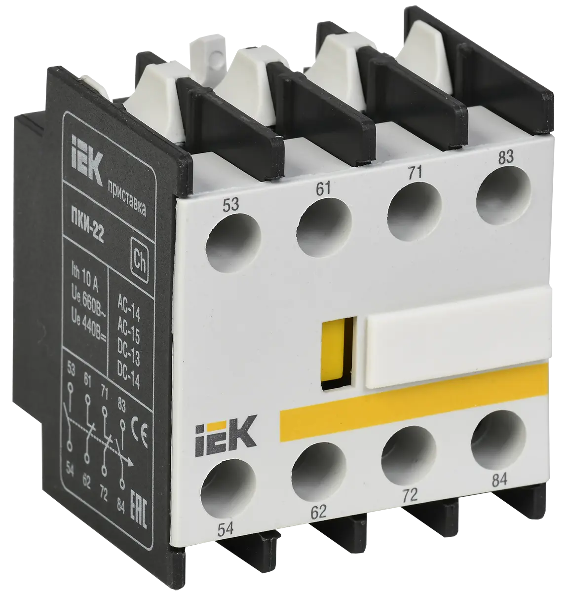 Приставка ПКИ-22 дополнительные контакты 2NO+2NC IEK