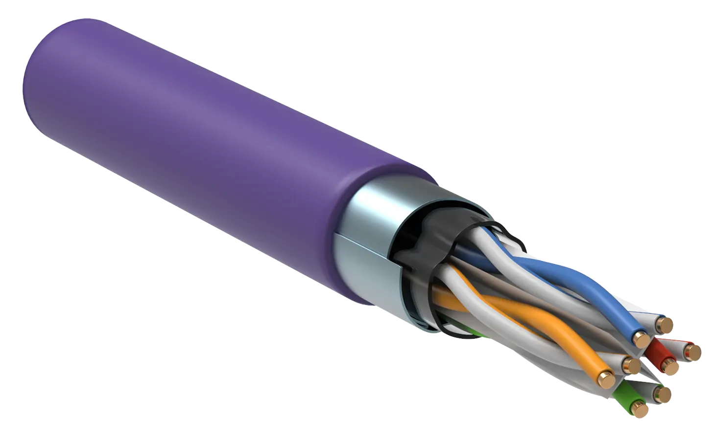 ITK Витая пара F/UTP кат.6 4х2х23AWG solid LSZH нг(А)-HF фиолетовый (305м) ITK Витая пара F/UTP кат.6 4х2х23AWG solid LSZH нг(А)-HF фиолетовый (305м)