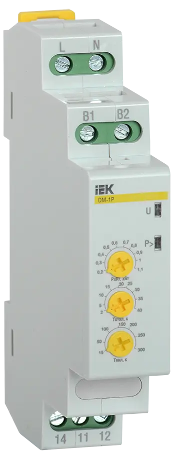 Ограничитель мощности ОМ-1P 8А 230В IEK Ограничитель мощности ОМ-1P 8А 230В IEK