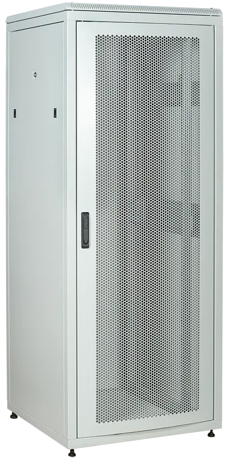 ITK LINEA N Шкаф сетевой 19" 33U 800х800мм перфорированная передняя дверь задняя металлическая серый