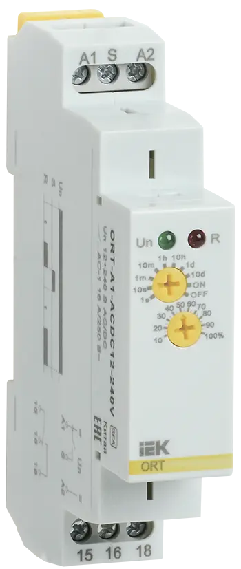 Реле задержки включения ORT 1 контакт 12-240В AC/DC IEK