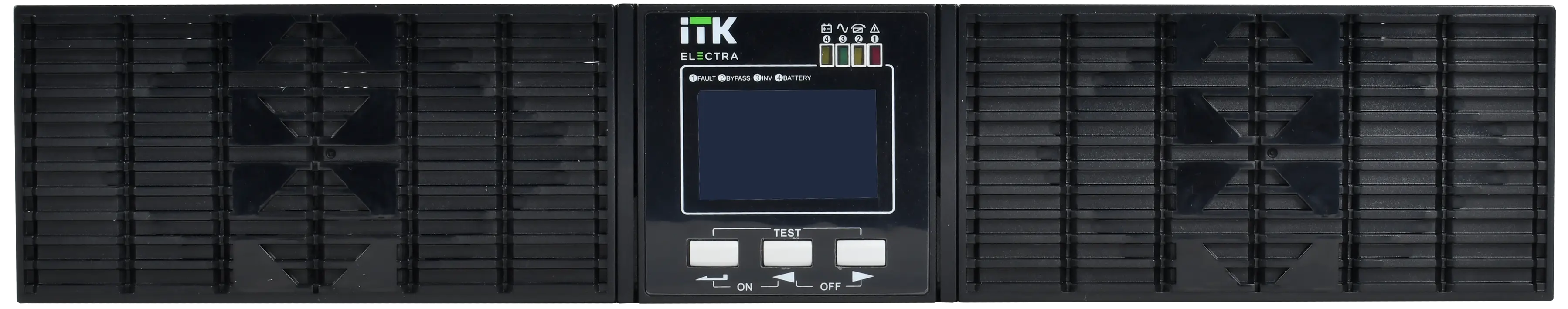 ITK ELECTRA OR ИБП однофазный онлайн 1кВА/1кВт 2U LCD дисплей 24VDC 6xC13 c АКБ 2х9AH USB EPO RS232 SNMP слот Rack/Tower