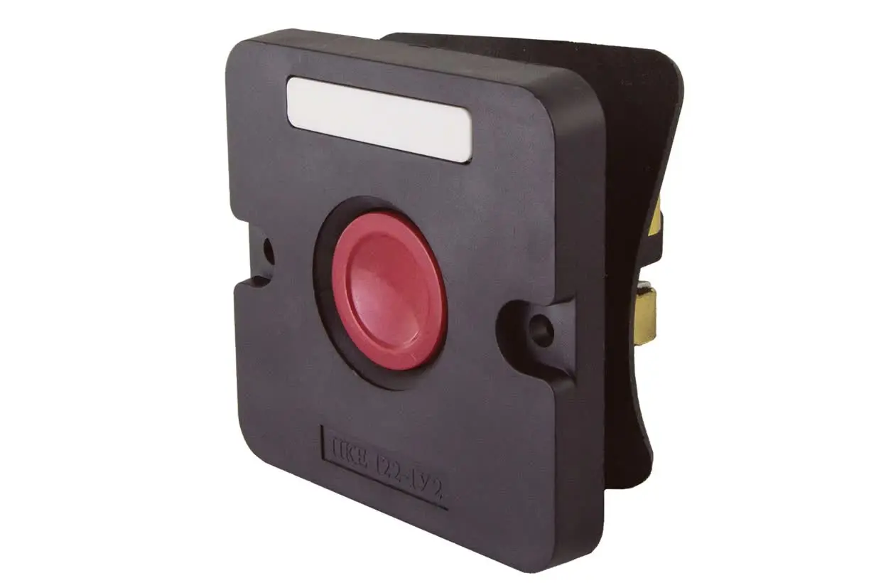 Пост кнопочный ПКЕ 122-1 У2, красная кнопка, IP54 TDM 