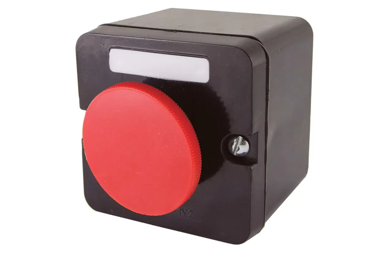 Пост кнопочный ПКЕ 222-1 У2, красный гриб, IP54 TDM 