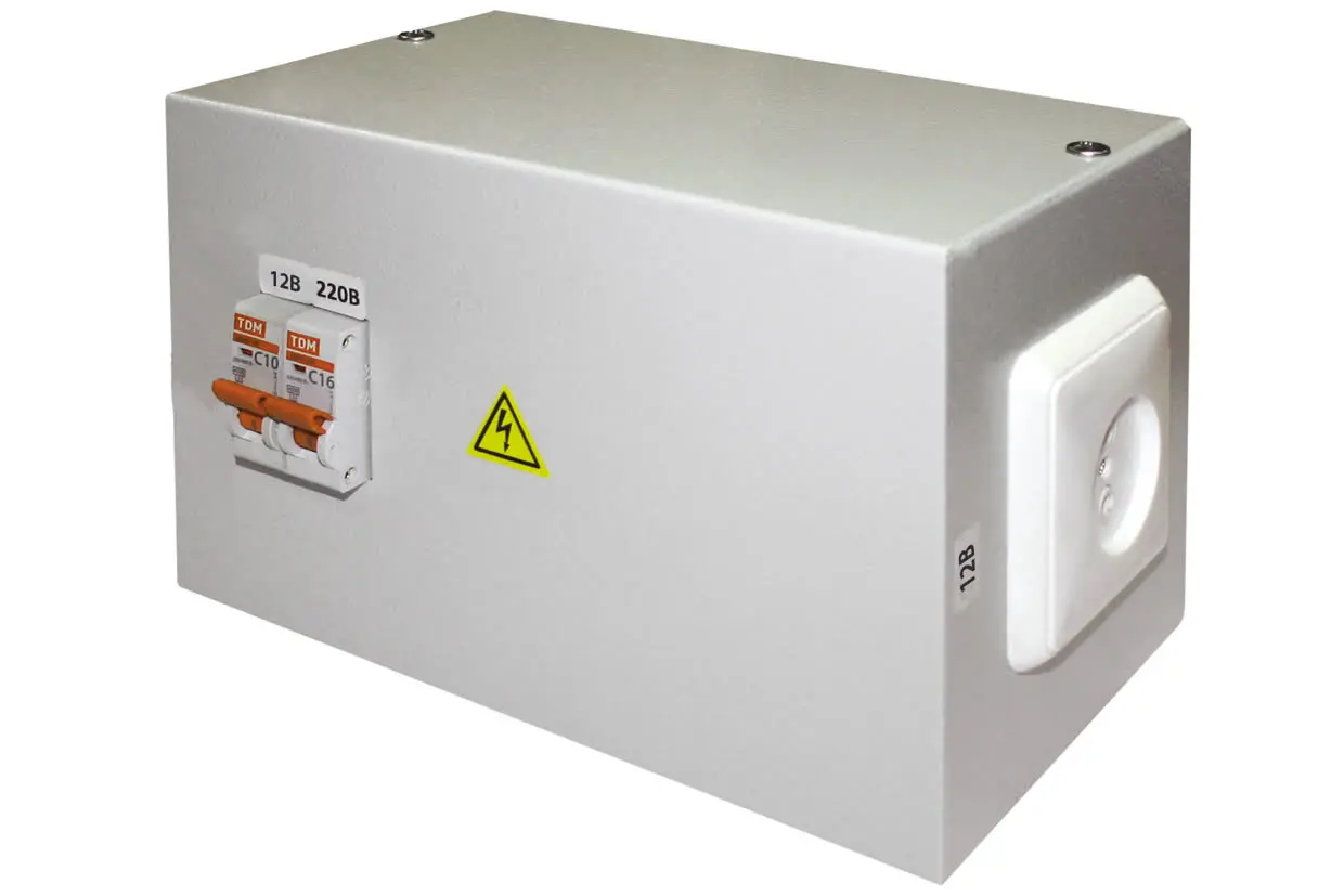 Ящик с трансформатором понижающим ЯТП-0,25 220/12-2 авт. IP31 TDM