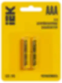 Батарейка щелочная Alkaline LR03/AAA (2шт/блистер) IEK Батарейка щелочная Alkaline LR03/AAA (2шт/блистер) IEK